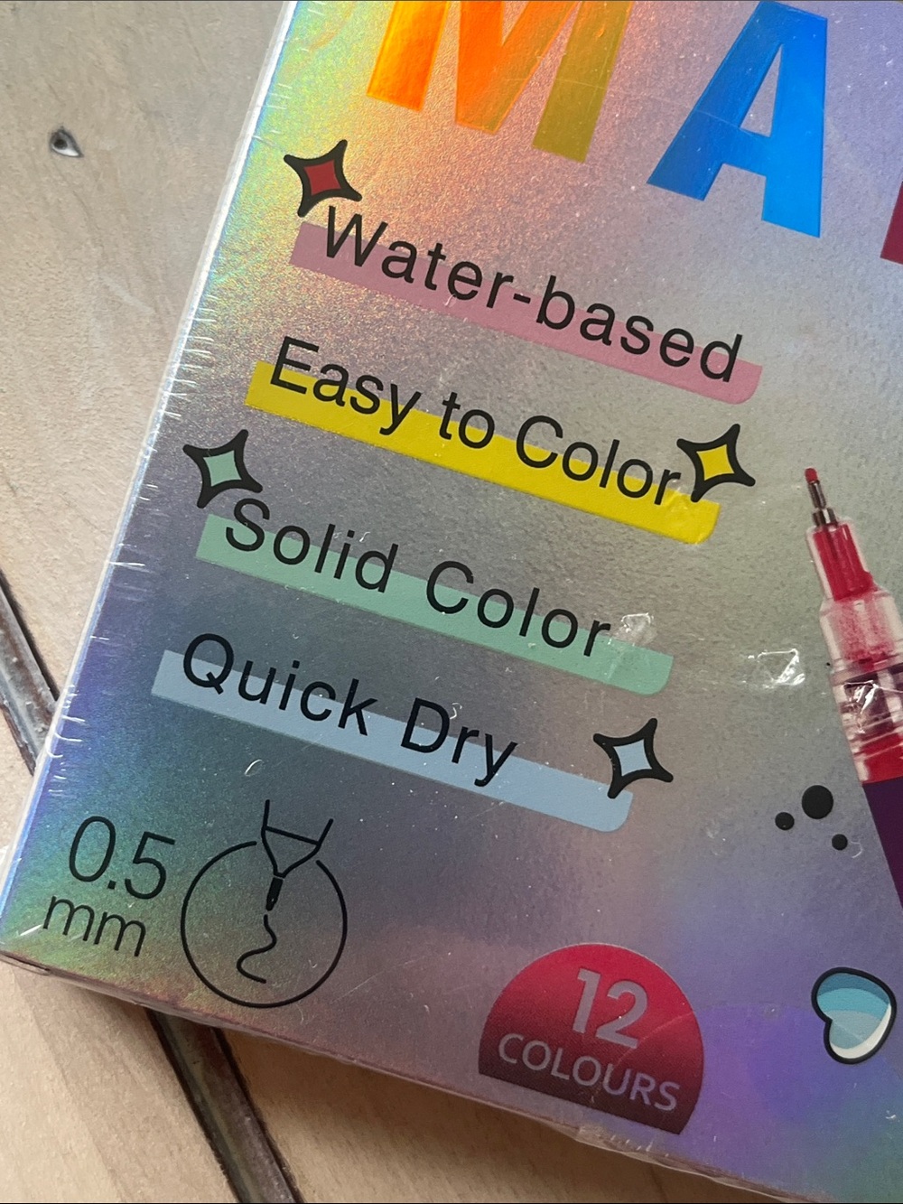 Nail Art Marker Set 12 ct- Multicolor - Picture 4 of 4